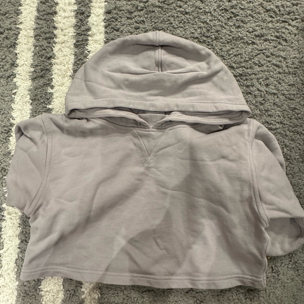 Cropped Purple/Grey Lululemon Hoodie